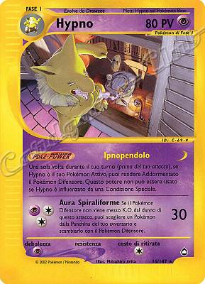 016 / 147 Hypno rara (IT) -NEAR MINT-