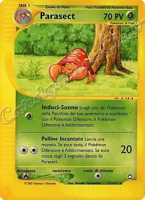 027 / 147 Parasect rara (IT) -NEAR MINT-