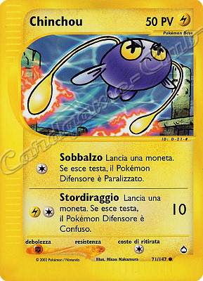 071 / 147 Chinchou comune (IT) -NEAR MINT-
