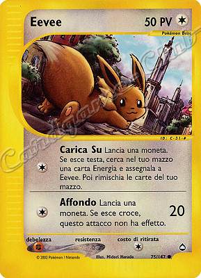 075 / 147 Eevee comune (IT) -NEAR MINT-