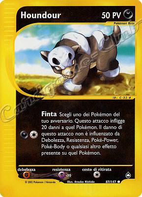 087 / 147 Houndour comune (IT) -NEAR MINT-