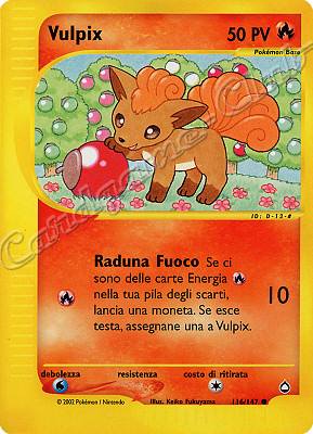 116 / 147 Vulpix comune (IT) -NEAR MINT-