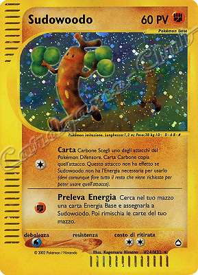 H24 / H32 Sudowoodo rara foil (IT) -NEAR MINT-