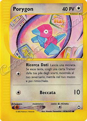 103b / 147 Porygon comune (IT) -NEAR MINT-