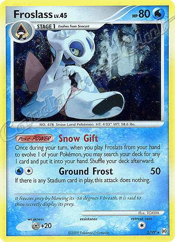 02 / 99 Froslass LV.45 rara foil (EN) -NEAR MINT-