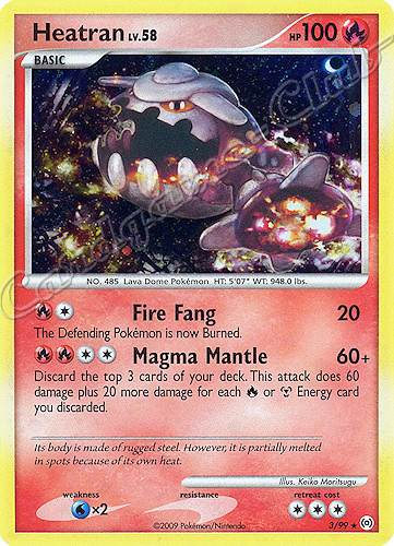 03 / 99 Heatran LV.58 rara foil (EN) -NEAR MINT-