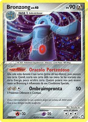006 / 123 Bronzong LIV.40 rara foil (IT) -NEAR MINT-