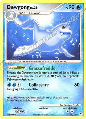 045 / 123 Dewgong LIV.36 non comune (IT) -NEAR MINT-