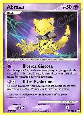 069 / 123 Abra LIV.8 comune (IT) -NEAR MINT-