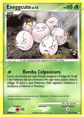 082 / 123 Exeggute LIV.12 comune (IT) -NEAR MINT-