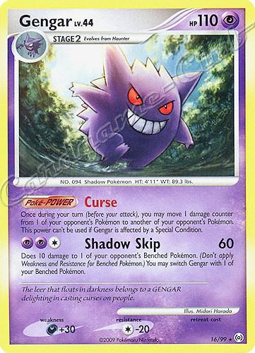 16 / 99 Gengar LV.44 rara (EN) -NEAR MINT-