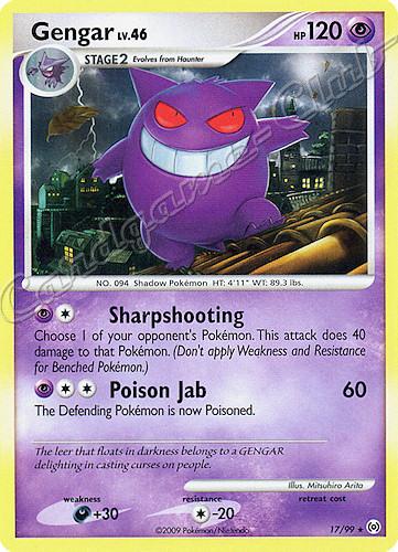 17 / 99 Gengar LV.46 rara (EN) -NEAR MINT-