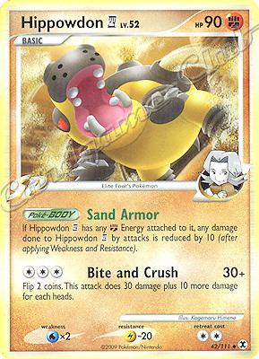 042 / 111 Hippowdon LV.52 non comune (EN) -NEAR MINT-
