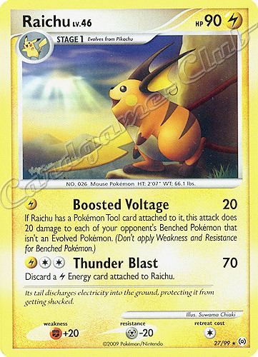 27 / 99 Raichu LV.46 rara (EN) -NEAR MINT-