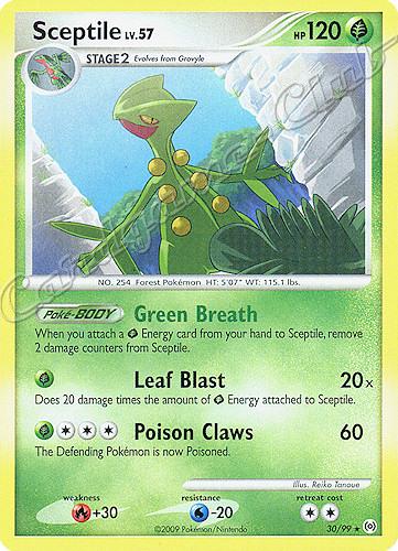 30 / 99 Sceptile LV.57 rara (EN) -NEAR MINT-
