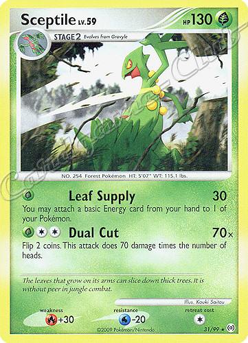 31 / 99 Sceptile LV.59 rara (EN) -NEAR MINT-