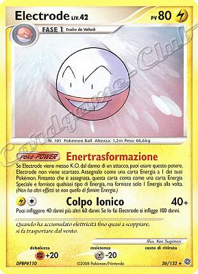 026 / 132 Electrode LIV.42 rara (IT) -NEAR MINT-