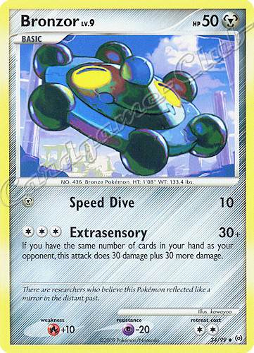 34 / 99 Bronzor LV.9 non comune (EN) -NEAR MINT-