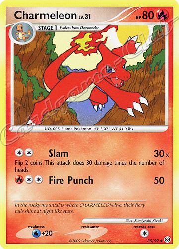 35 / 99 Charmaleon LV.31 non comune (EN) -NEAR MINT-