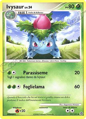051 / 132 Ivysaur LIV.24 non comune (IT) -NEAR MINT-