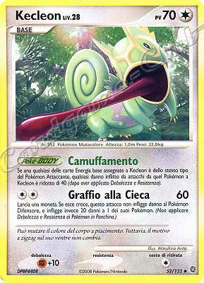 052 / 132 Kecleon LIV.28 non comune (IT) -NEAR MINT-