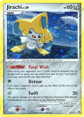 007 / 111 Jirachi LV.39 rara foil (EN) -NEAR MINT-