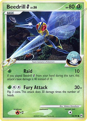 53 / 99 Beedrill LV.56 comune (EN) -NEAR MINT-