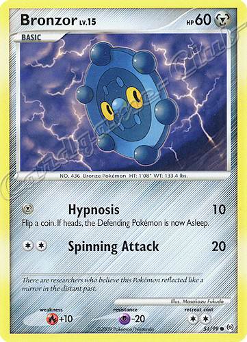 54 / 99 Bronzor LV.15 comune (EN) -NEAR MINT-