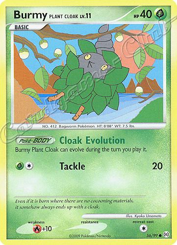56 / 99 Burmy Plant Cloak LV.11 comune (EN) -NEAR MINT-
