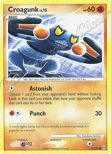 61 / 99 Croagunk LV.15 comune (EN) -NEAR MINT-