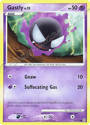 64 / 99 Gastly LV.15 comune (EN) -NEAR MINT-