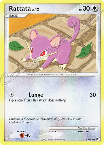 73 / 99 Rattata LV.12 comune (EN) -NEAR MINT-