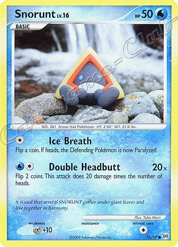 75 / 99 Snorunt LV.16 comune (EN) -NEAR MINT-