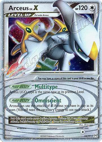 94 / 99 Arceus LV.X rara livello X foil (EN) -NEAR MINT-