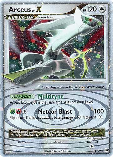 95 / 99 Arceus LV.X rara livello X foil (EN) -NEAR MINT-