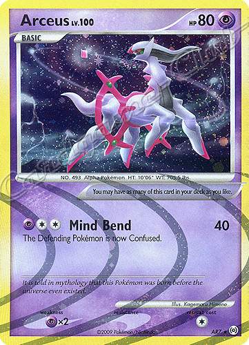 AR7 Arceus LV.100 rara parallela foil (EN) -NEAR MINT-