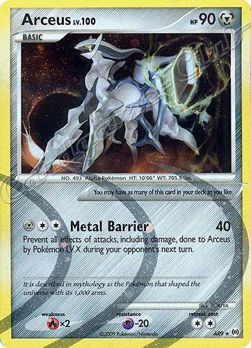 AR9 Arceus LV.100 rara parallela foil (EN) -NEAR MINT-