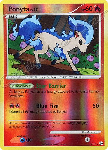 SH11 Ponyta LV.17 rara foil reverse (EN) -NEAR MINT-