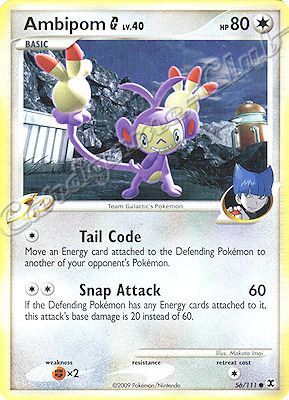 056 / 111 Ambipom LV.40 comune (EN) -NEAR MINT-