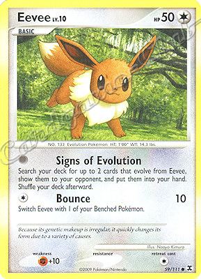 059 / 111 Eevee LV.10 comune (EN) -NEAR MINT-