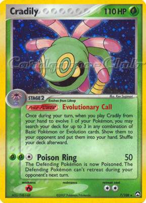 007 / 108 Cradily rara foil (EN) -NEAR MINT-