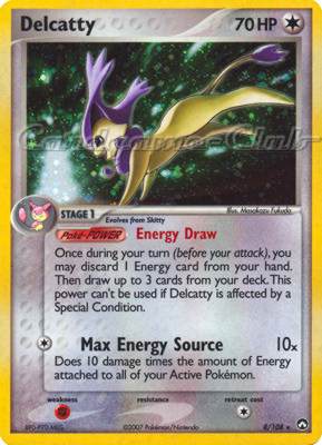 008 / 108 Delcatty rara foil (EN) -NEAR MINT-