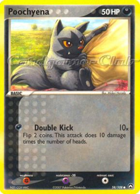058 / 108 Poochyena comune (EN) -NEAR MINT-