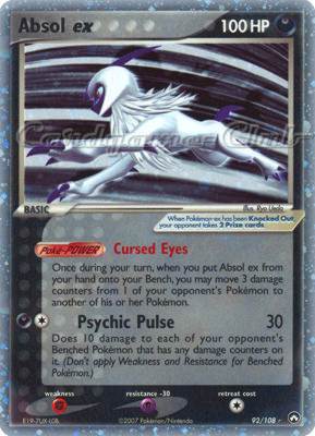 092 / 108 Absol EX rara ex foil (EN) -NEAR MINT-