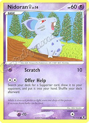 071 / 111 Nidoran LV.14 comune (EN) -NEAR MINT-