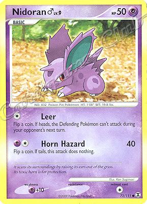 072 / 111 Nidoran LV.9 comune (EN) -NEAR MINT-