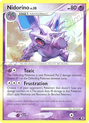 074 / 111 Nidorino LV.30 comune (EN) -NEAR MINT-