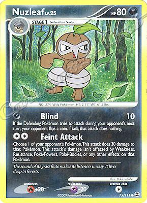 075 / 111 Nuzleaf LV.25 comune (EN) -NEAR MINT-