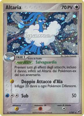 001 / 107 Altaria rara foil (IT) -NEAR MINT-