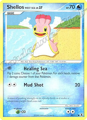 080 / 111 Shellos West Sea LV.27 comune (EN) -NEAR MINT-